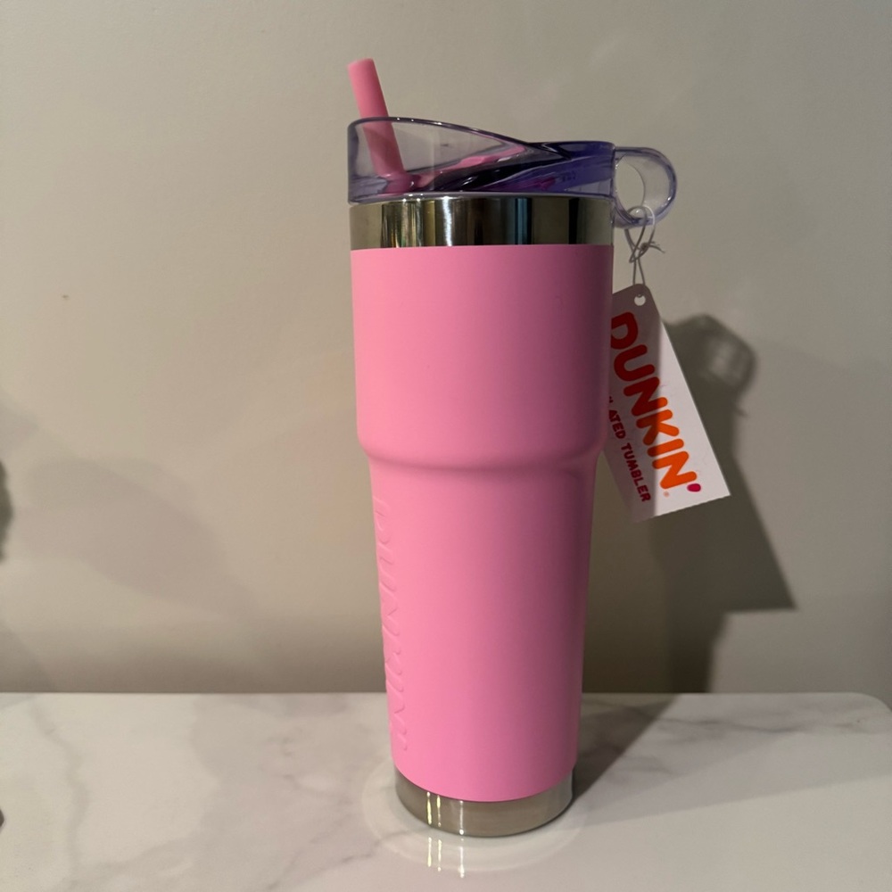 Dunkin' Donuts Spring 32 oz Insulated Stainless Steel Tumbler Color Light Pink - Picture 5 of 5